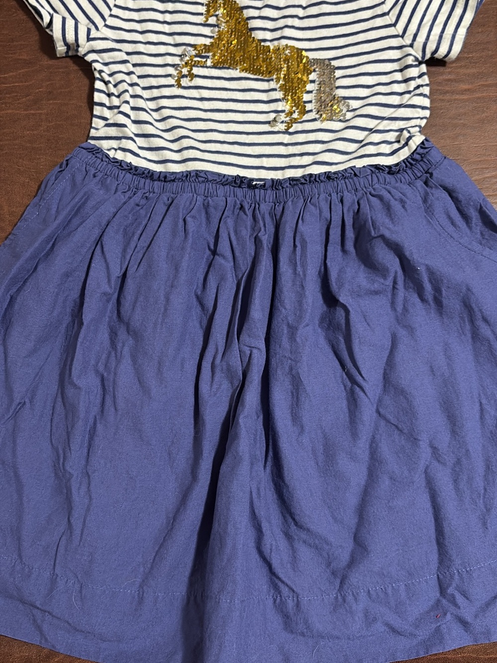Mini Boden flipsy unicorn dress